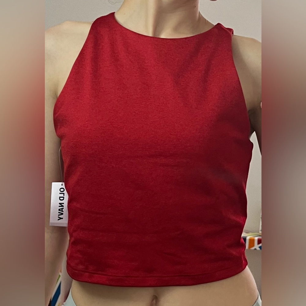 Molo Red Fitted Sleeveless Tank Top